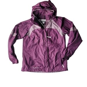Columbia Hooded Jacket Small Rain Wind Jacket